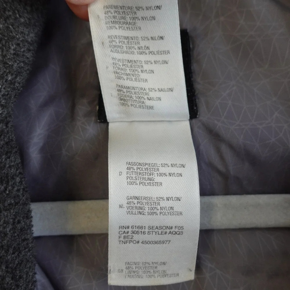The North Face Jacket Mens L Gray AQQ3 Quilted Full Zip Puffer Insulated Outdoor